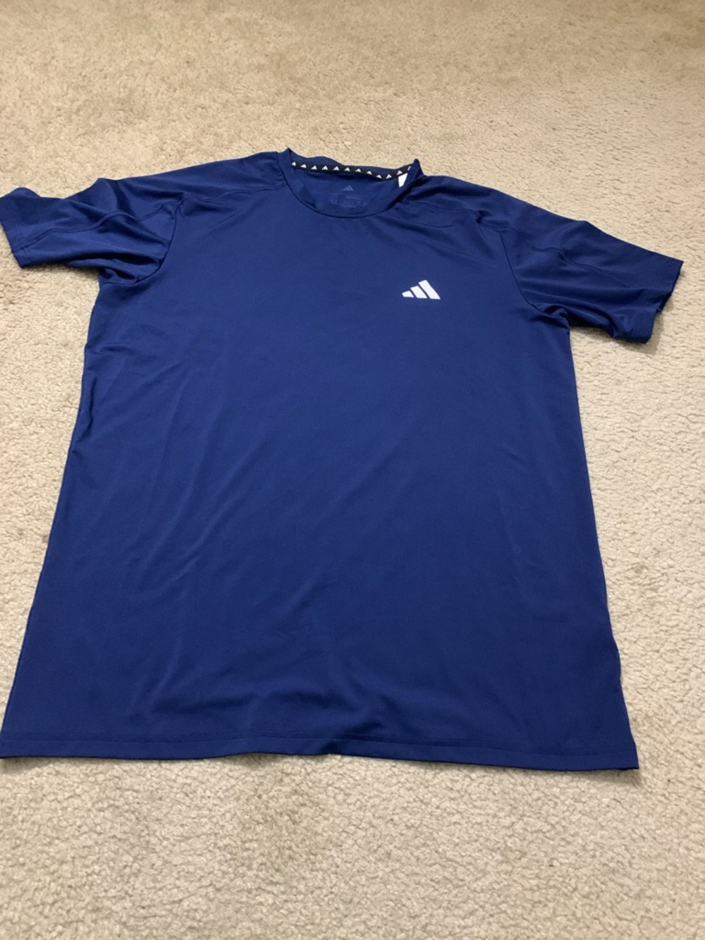 adidas Blue Athletic Crew Neck Tee